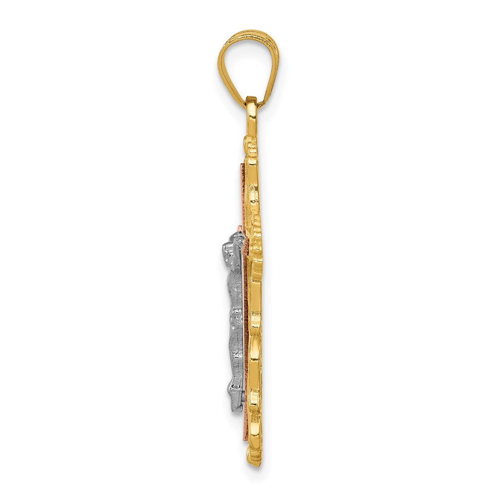Gold INRI Crucifix Pendants