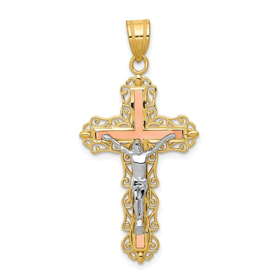 Gold INRI Crucifix Pendants
