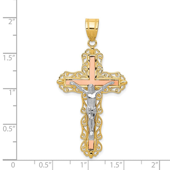 Gold INRI Crucifix Pendants