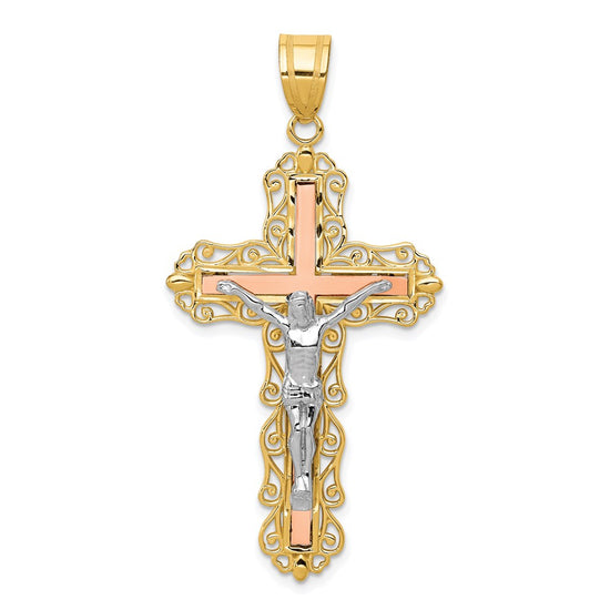 Gold INRI Crucifix Pendants