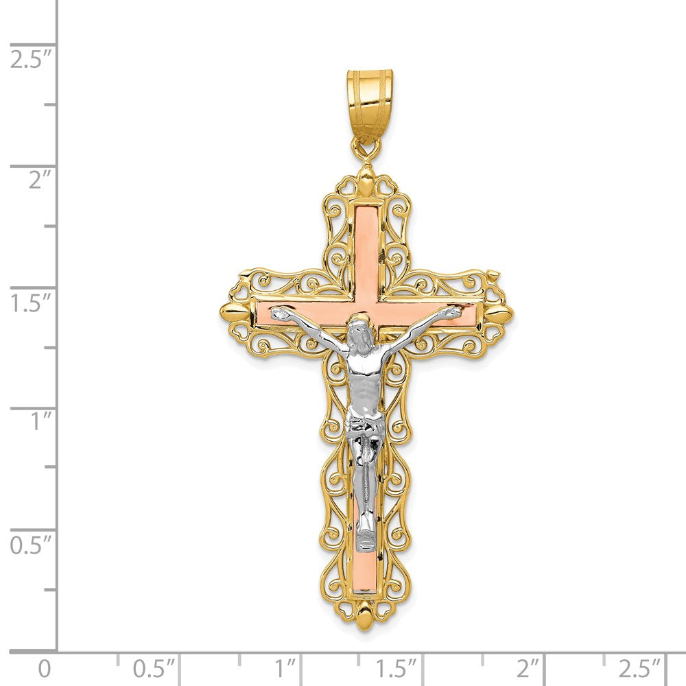 Gold INRI Crucifix Pendants