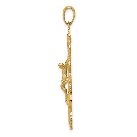 14k Filigree Crucifix Pendant