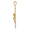 14k Filigree Crucifix Pendant