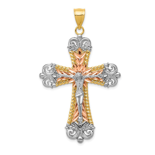 Gold INRI Crucifix Pendants
