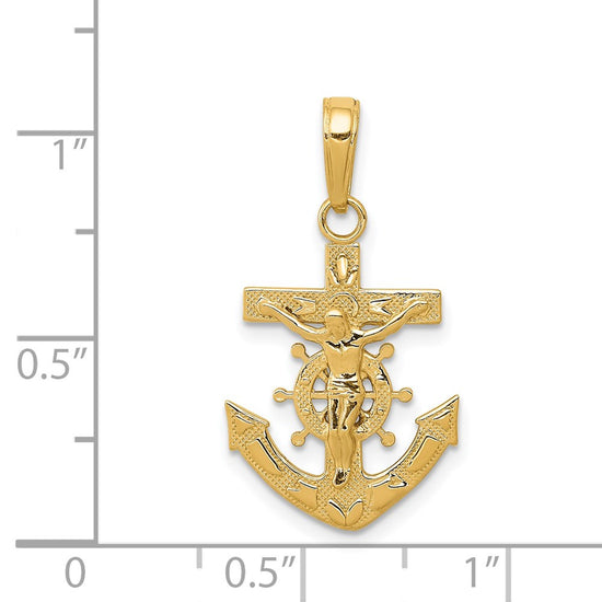 Gold Mariner Crucifix Pendants