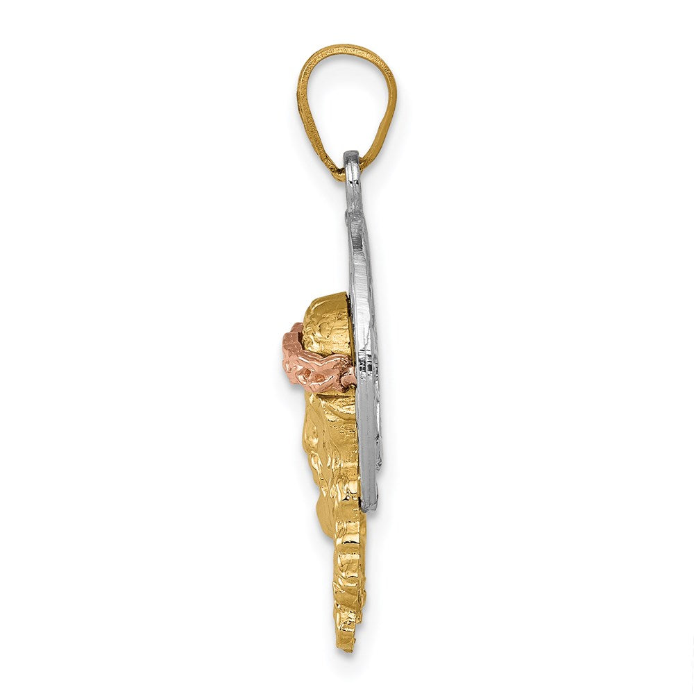 Gold Faces of Jesus Pendants