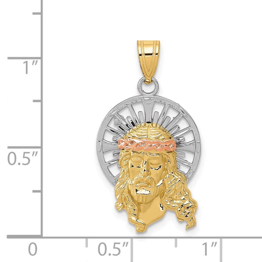 Gold Faces of Jesus Pendants