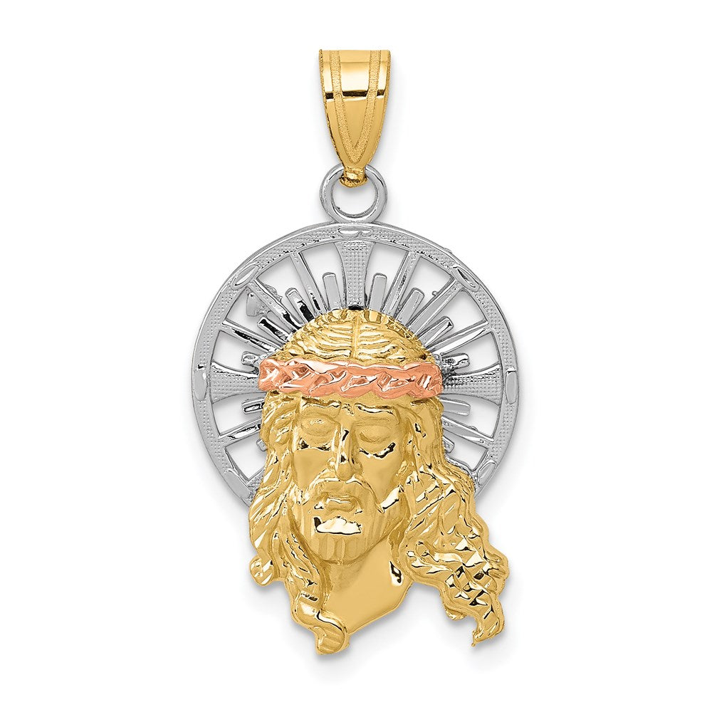 Gold Faces of Jesus Pendants