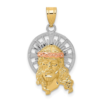 Gold Faces of Jesus Pendants