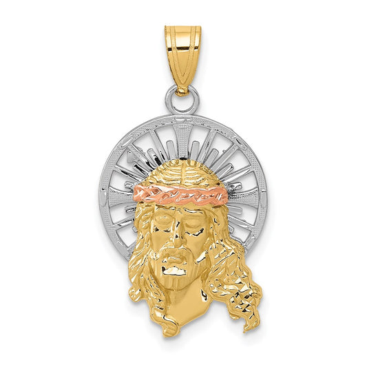 Gold Faces of Jesus Pendants
