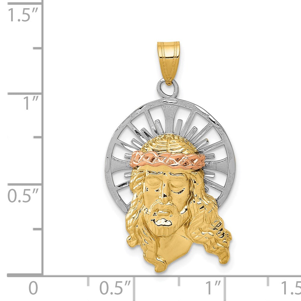 Gold Faces of Jesus Pendants