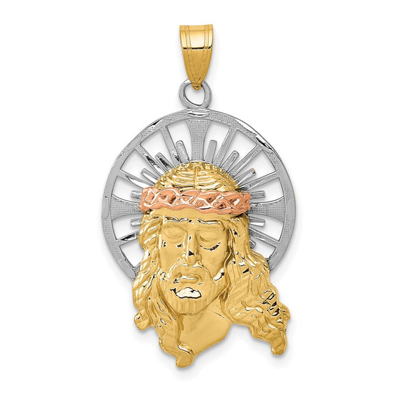 Gold Faces of Jesus Pendants
