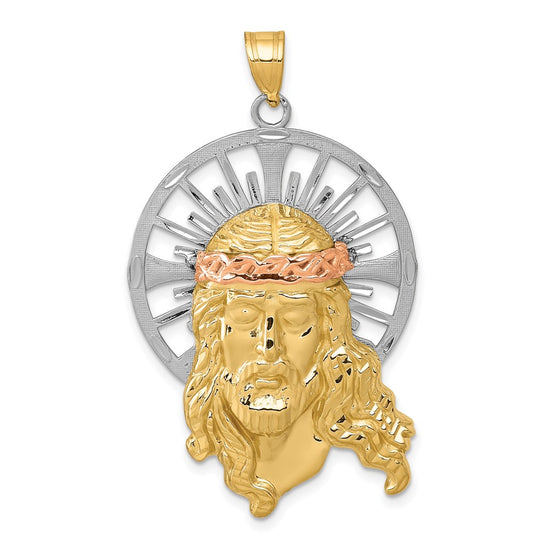 Gold Faces of Jesus Pendants