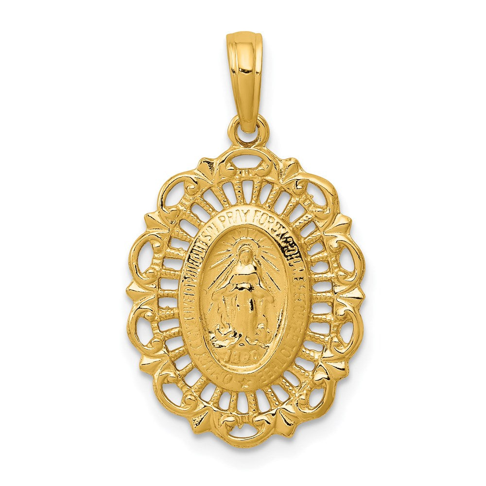 Gold Miraculous Medal Pendants