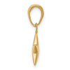 14k Small Polished 3-D Star Charm