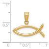 14k Ichthus Fish Pendant