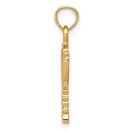 14k Menorah Pendant