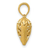 14K Polished 3-D Filigree Puffed Heart Pendant
