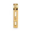 14K Polished Floating Heart Chain Slide
