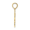 14K HE LOVES ME Heart Charm
