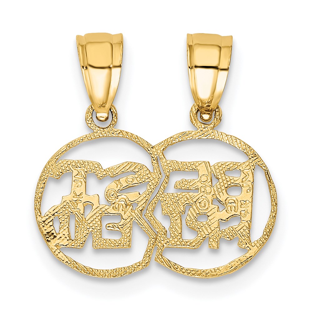 Gold Break-apart Cut-out BEAST FRIENDS Pendant