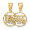 Gold Break-apart Cut-out BEAST FRIENDS Pendant