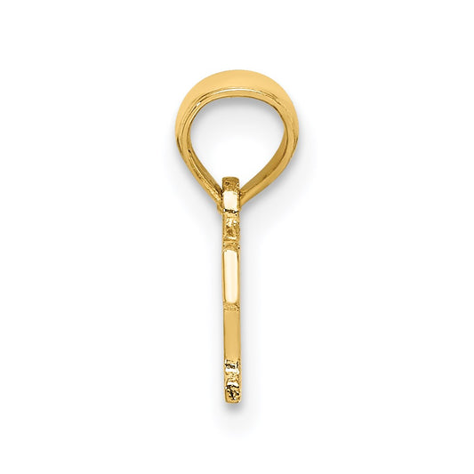 14K Polished BRAT Charm