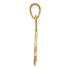 Gold Slice of Cake with Candle HAPPY BIRTHDAY Pendant