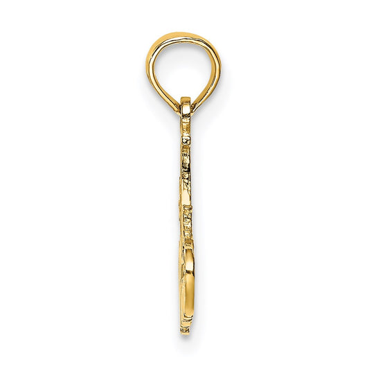 14K Polished #1 MOM Pendant