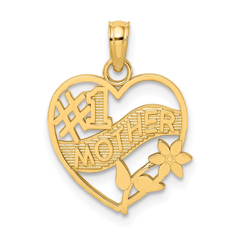 Gold Polished Mom Pendants