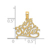 14K #1 SISTER Charm