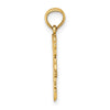 14K Girl Waving with Flower on Blouse Charm