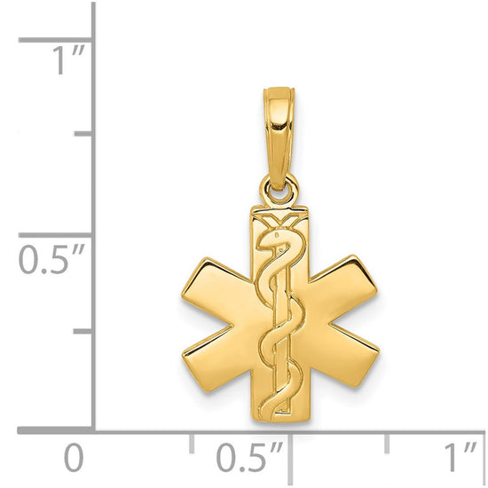 Gold Polished Medical Pendants