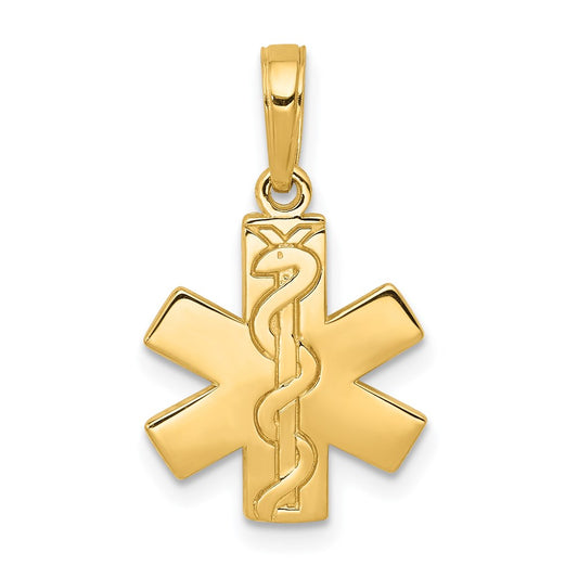 Gold Polished Medical Pendants