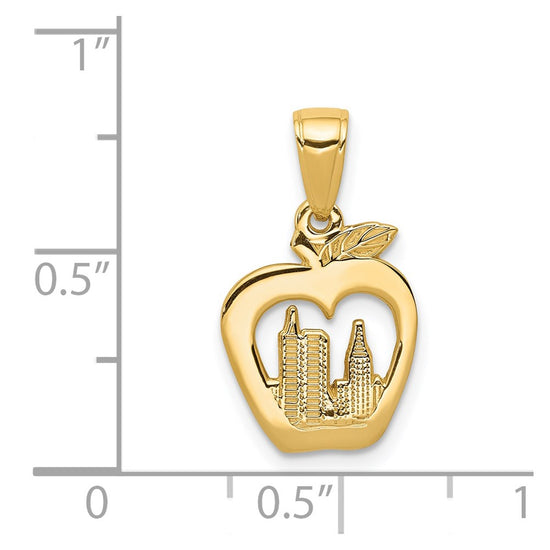 Gold Polished New York Pendants