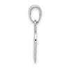 14k White Gold New York Skyline in Apple Pendant