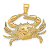 Gold Polished Crab Pendants