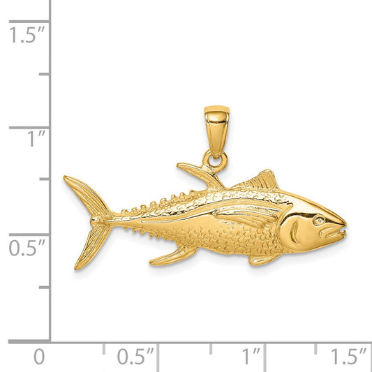 Gold Polished Fish Pendants