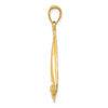 Gold Polished Sailboat Pendant