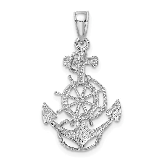 Gold Polished Anchor Pendants