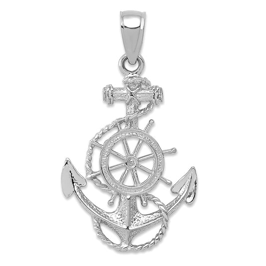 Gold Polished Anchor Pendants