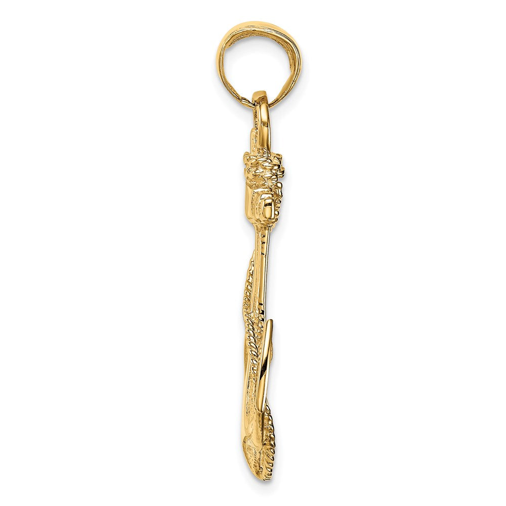 Gold Polished Anchor Pendants