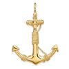 Gold Polished Anchor Pendants