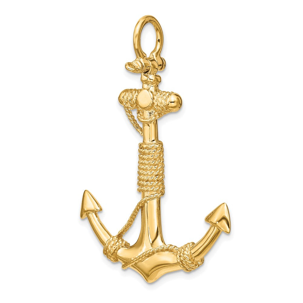 Gold Polished Anchor Pendants
