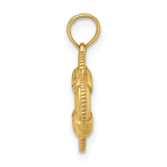 14K 3-D Life Preserver Charm