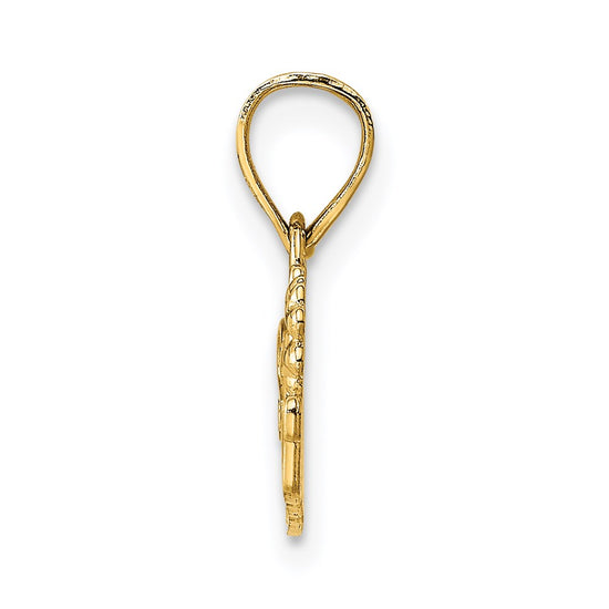 14k SPECIAL TEACHER with Flower Charm