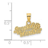 14k SPECIAL TEACHER with Flower Charm