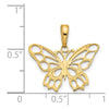 Gold Polished Butterfly Pendants