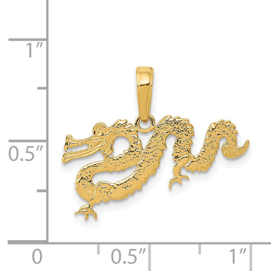 Gold Polished Dragon Pendants