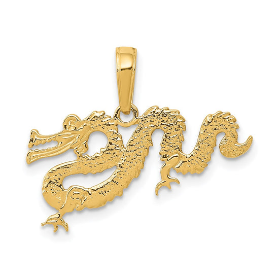 Gold Polished Dragon Pendants